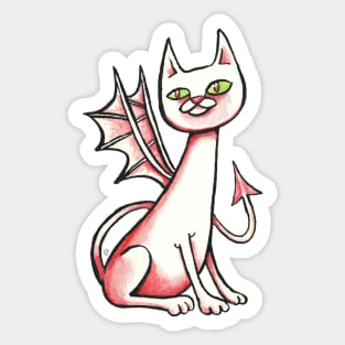 Demon Cat Sticker